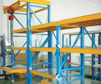 模具货架上安装手拉倒链和手拉单轨小车的作用